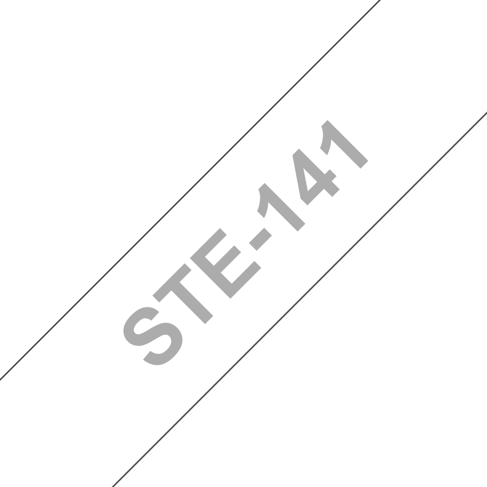 Brother STe-141 Schablonenband – weiß auf transparent 2